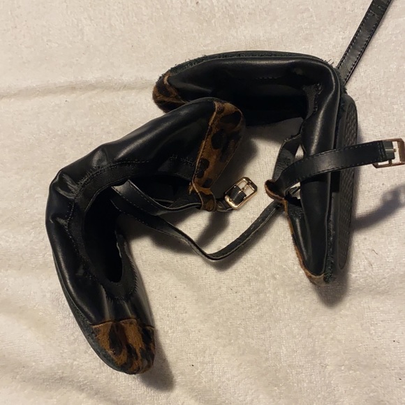 Yosi Samra 8 black leopard ballet flat. No box - Picture 8 of 8